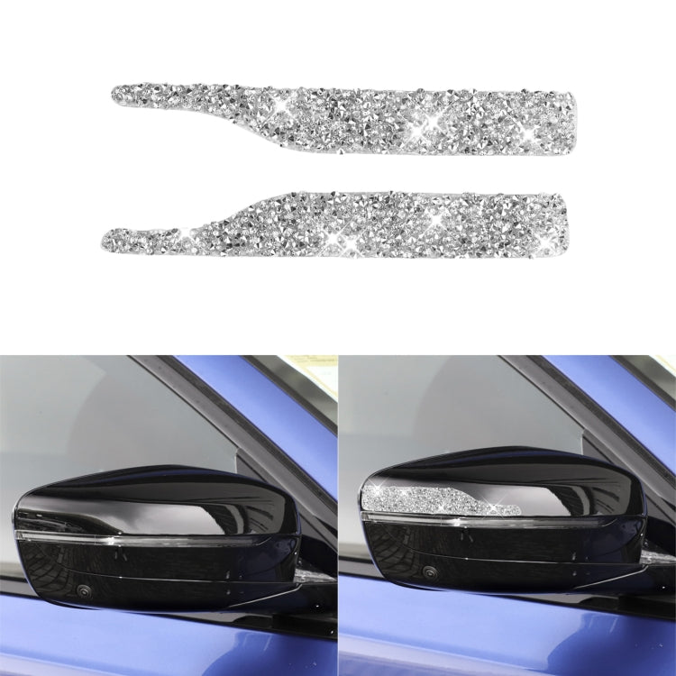 For BMW Car Rearview Mirror Anti-collision Strip Diamond Decoration Sticker, Left and Right Drive - Car Interior Mouldings by PMC TechLife | Online Shopping South Africa | PMC TechLife | Buy Now Pay Later Mobicred
