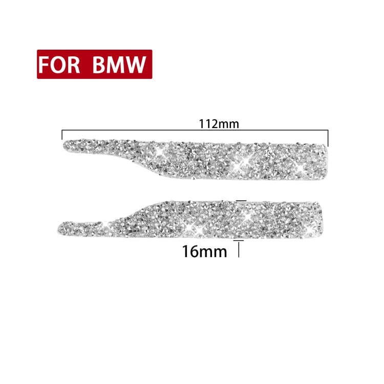 For BMW Car Rearview Mirror Anti-collision Strip Diamond Decoration Sticker, Left and Right Drive - Car Interior Mouldings by PMC TechLife | Online Shopping South Africa | PMC TechLife | Buy Now Pay Later Mobicred