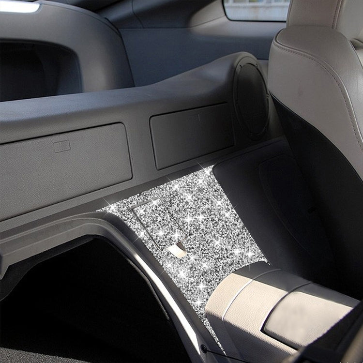 For Nissan 350Z 2003-2009 2pcs Car Rear Of Center Console Diamond Decorative Sticker, Left Drive - free shipping - PMC TechLife - Order now!