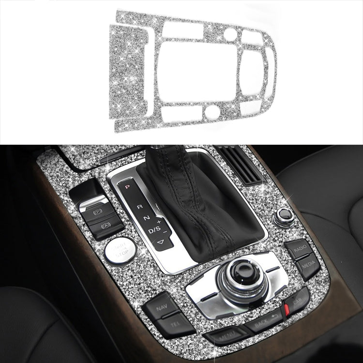 For Audi A4L / A5 / Q5 Car Gear Panel C Diamond Decoration Sticker, Left and Right Drive - Car Interior Mouldings by PMC TechLife | Online Shopping South Africa | PMC TechLife | Buy Now Pay Later Mobicred