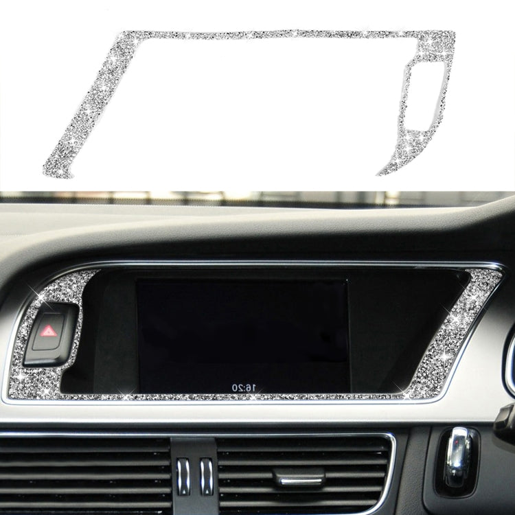 For Audi A4 / A5 / Q5 Car Navigation Outer Frame Diamond Decoration Sticker, Right Drive - Car Interior Mouldings by PMC TechLife | Online Shopping South Africa | PMC TechLife | Buy Now Pay Later Mobicred