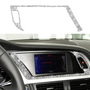 For Audi A4 / A5 / Q5 Car Navigation Outer Frame Diamond Decoration Sticker, Left Drive
