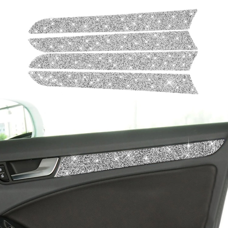 For Audi A4 / A5 / Q5 Car Interior Door Panel Trim Diamond Decoration Sticker, Left and Right Drive - Car Interior Mouldings by PMC TechLife | Online Shopping South Africa | PMC TechLife | Buy Now Pay Later Mobicred