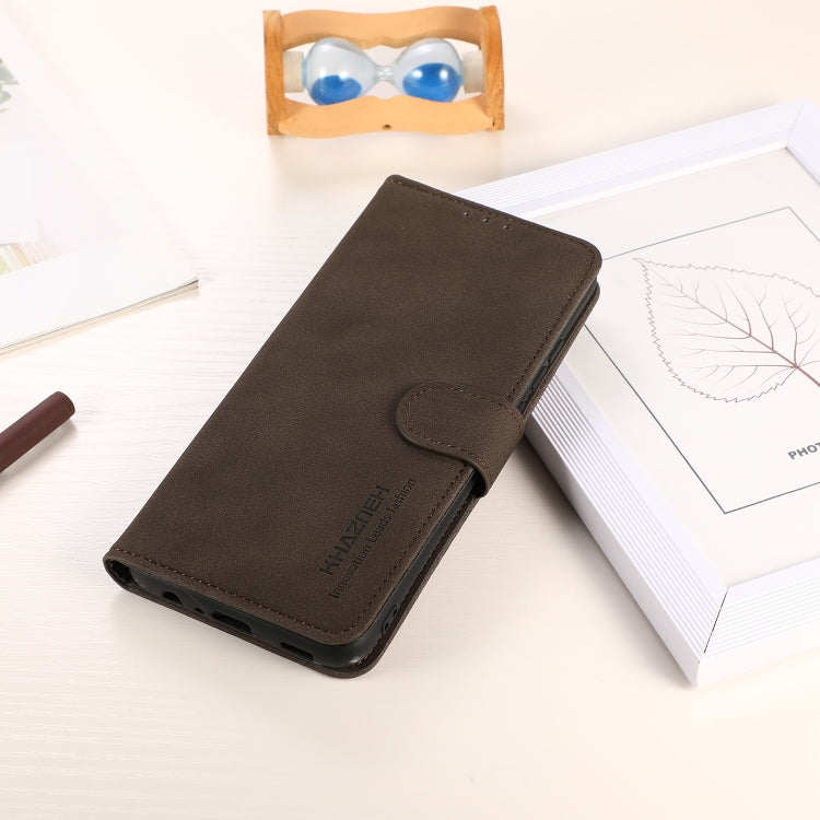 For Google Pixel 9 KHAZNEH Matte Texture Leather Phone Case(Brown) - Google Cases by PMC TechLife | Online Shopping South Africa | PMC TechLife | Buy Now Pay Later Mobicred