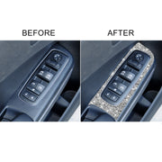 For Dodge Charger 2011-2014 6pcs/Set Car Window Lift Panel Diamond Decorative Sticker, Left-hand Drive