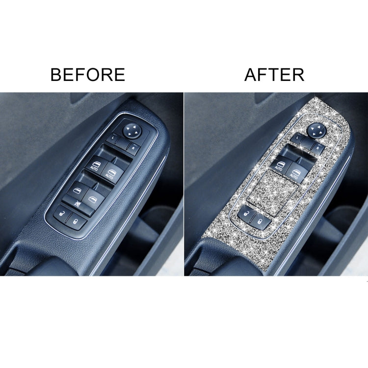 For Dodge Charger 2011-2014 9pcs/Set Car Window Lift Panel Diamond Decorative Sticker, Left-hand Drive - Car Interior Mouldings by PMC TechLife | Online Shopping South Africa | PMC TechLife | Buy Now Pay Later Mobicred