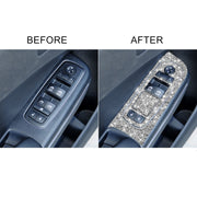 For Dodge Charger 2011-2014 9pcs/Set Car Window Lift Panel Diamond Decorative Sticker, Left-hand Drive