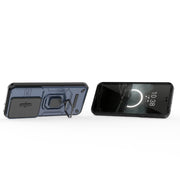 For Huawei Pura 70 Pro / Pura 70 Pro+ Sliding Camshield TPU + PC Shockproof Phone Case with Holder(Blue)