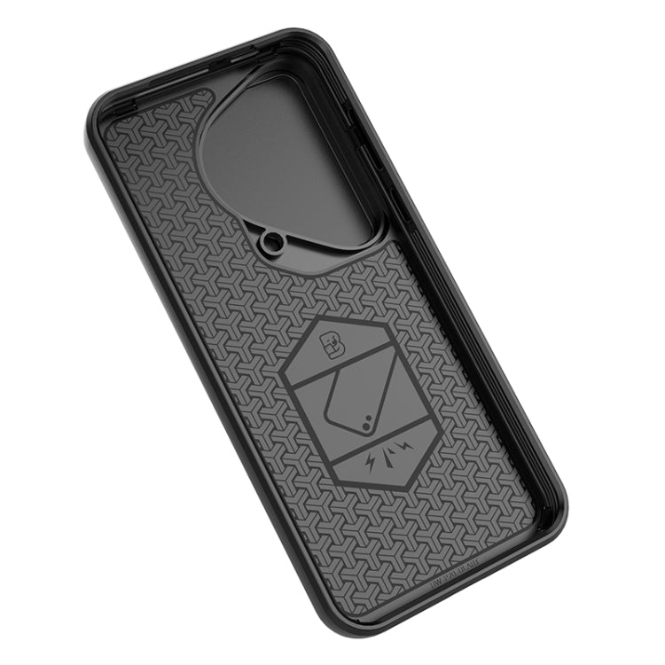 For Huawei Pura 70 Ultra Sliding Camshield TPU + PC Shockproof Phone Case with Holder(Black) - free shipping - PMC Jewellery - Order now!