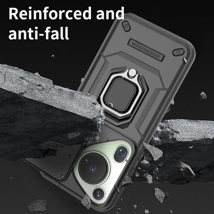 For Huawei Pura 70 Ultra Sliding Camshield TPU + PC Shockproof Phone Case with Holder(Purple)