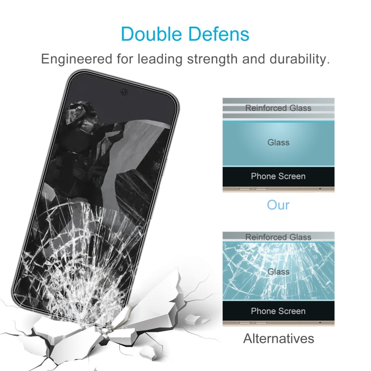 For Google Pixel 9 Pro 50pcs 0.26mm 9H 2.5D Tempered Glass Film