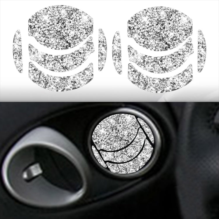 For Nissan 350Z 2006-2009 10pcs Car Left and Right Exhaust Port Diamond Sticker,Left and Right Drive Universal - Car Interior Mouldings by PMC TechLife | Online Shopping South Africa | PMC TechLife | Buy Now Pay Later Mobicred