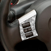 For Nissan 350Z 2006-2009 Car Steering Wheel Button Frame Diamond Sticker,Left and Right Drive Universal