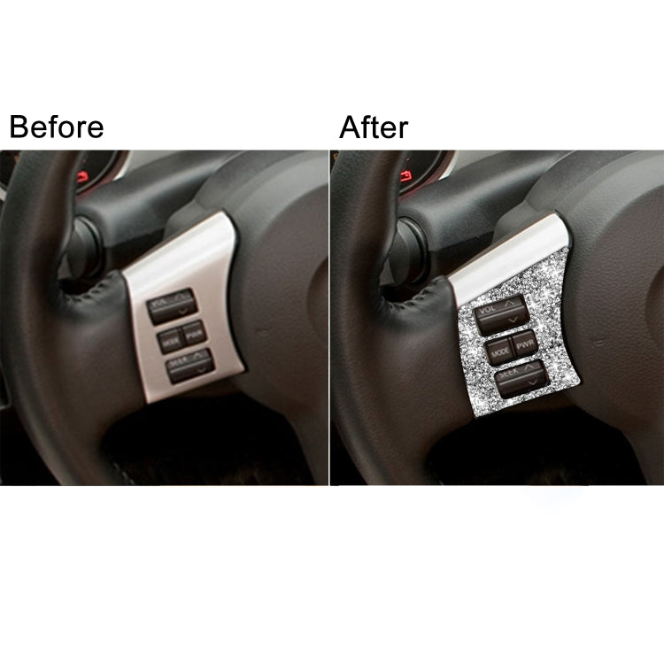 For Nissan 350Z 2006-2009 Car Steering Wheel Button Frame Diamond Sticker,Left and Right Drive Universal