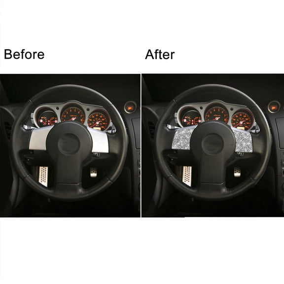 For Nissan 350Z 2006-2009 Car Steering Wheel Diamond Sticker,Left and Right Drive Universal