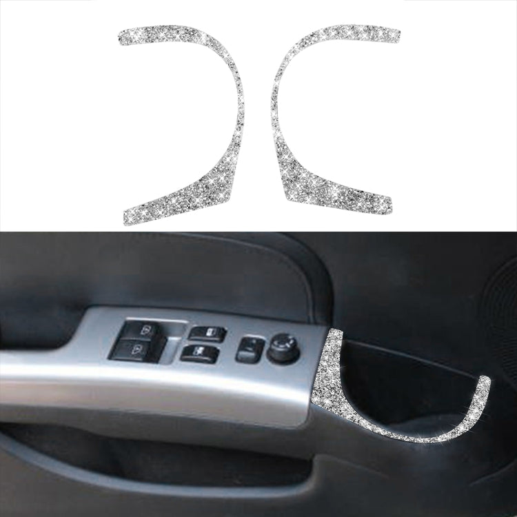 For Nissan 350Z 2006-2009 Car Door Water Cup Hole Diamond Sticker,Left and Right Drive Universal - Car Interior Mouldings by PMC TechLife | Online Shopping South Africa | PMC TechLife | Buy Now Pay Later Mobicred