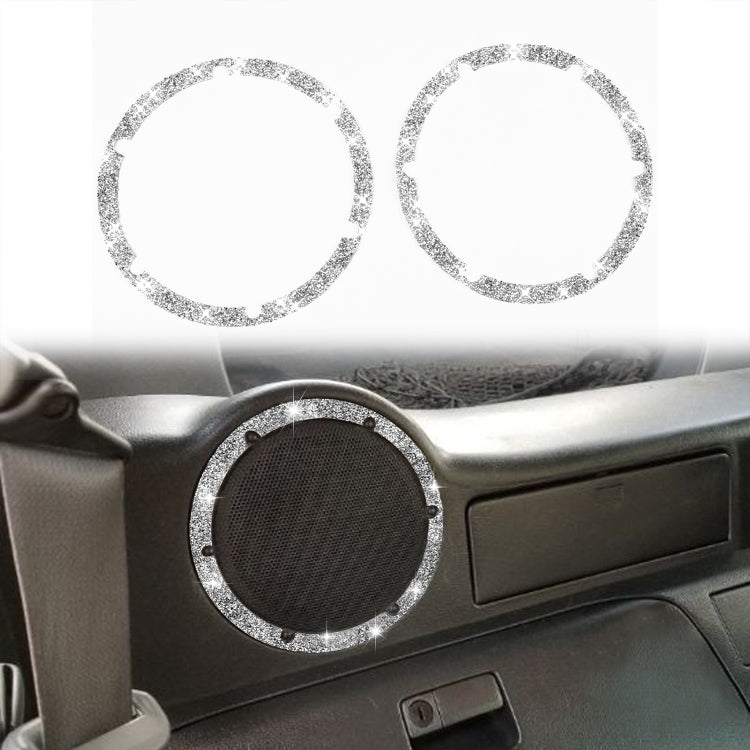 For Nissan 350Z 2006-2009 Car Rear Speaker Surround Diamond Sticker,Left and Right Drive Universal - Car Interior Mouldings by PMC TechLife | Online Shopping South Africa | PMC TechLife | Buy Now Pay Later Mobicred