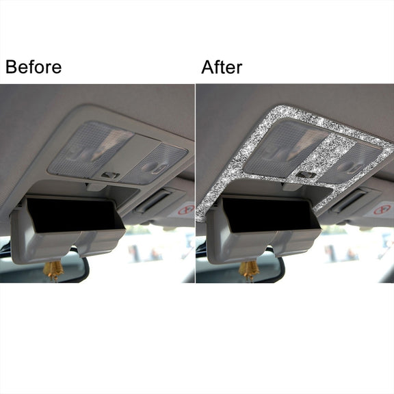 For Nissan 350Z 2006-2009 Car Hardtop Reading Light Diamond Sticker,Left and Right Drive Universal
