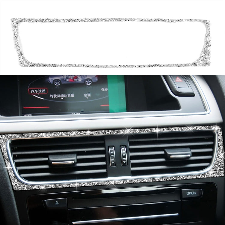 For Audi A4 / A5 / Q5 Car Air Conditioning Air Outlet Frame Diamond Decoration Sticker, Left Drive - Car Interior Mouldings by PMC TechLife | Online Shopping South Africa | PMC TechLife | Buy Now Pay Later Mobicred