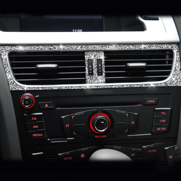 For Audi A4 / A5 / Q5 2pcs Car Air Conditioner Outlet Diamond Decoration Sticker, Left Drive - Car Interior Mouldings by PMC TechLife | Online Shopping South Africa | PMC TechLife | Buy Now Pay Later Mobicred