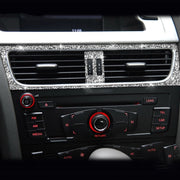 For Audi A4 / A5 / Q5 2pcs Car Air Conditioner Outlet Diamond Decoration Sticker, Left Drive