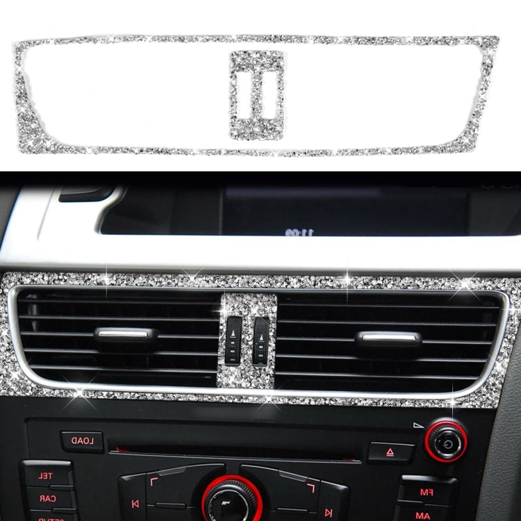 For Audi A4 / A5 / Q5 2pcs Car Air Conditioner Outlet Diamond Decoration Sticker, Right Drive - Car Interior Mouldings by PMC TechLife | Online Shopping South Africa | PMC TechLife | Buy Now Pay Later Mobicred