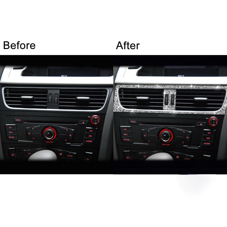 For Audi A4 / A5 / Q5 2pcs Car Air Conditioner Outlet Diamond Decoration Sticker, Right Drive - Car Interior Mouldings by PMC TechLife | Online Shopping South Africa | PMC TechLife | Buy Now Pay Later Mobicred