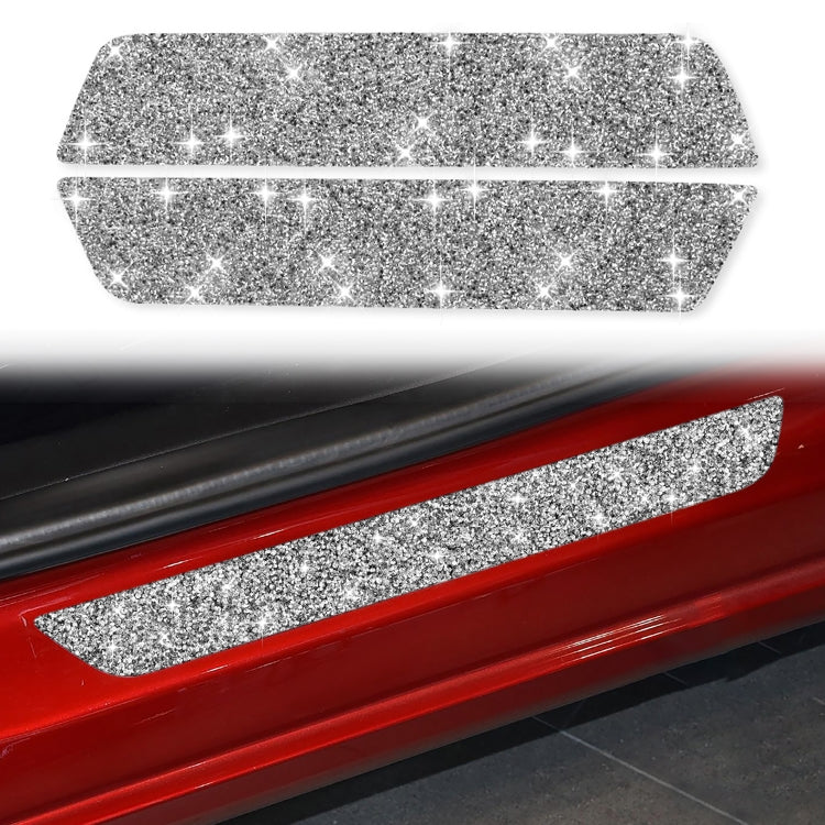 For Tesla Model 3 Car Rear Door Sill Strip Diamond Sticker,Left and Right Drive Universal - Car Interior Mouldings by PMC TechLife | Online Shopping South Africa | PMC TechLife | Buy Now Pay Later Mobicred