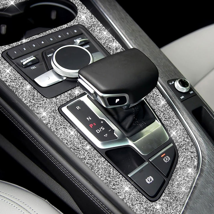 For Audi A4L / A5 2017-2019 Car Large Gear Panel Diamond Decoration Sticker, Left Drive - Car Interior Mouldings by PMC TechLife | Online Shopping South Africa | PMC TechLife | Buy Now Pay Later Mobicred