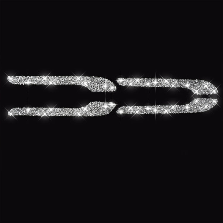 For Tesla Model 3 4pcs Car Outside Handle Diamond Sticker,Left and Right Drive Universal - Car Interior Mouldings by PMC TechLife | Online Shopping South Africa | PMC TechLife | Buy Now Pay Later Mobicred