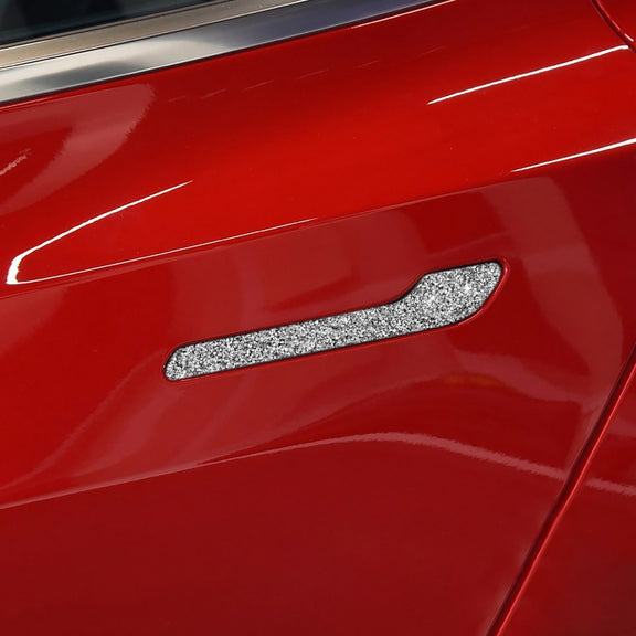 For Tesla Model 3 4pcs Car Outside Handle Diamond Sticker,Left and Right Drive Universal