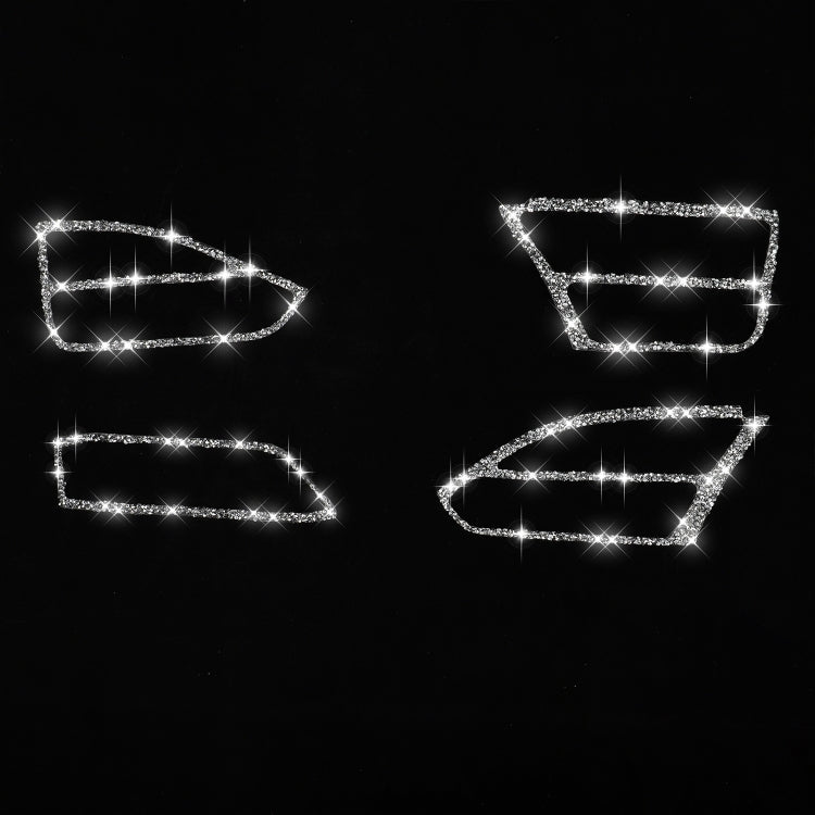 For Tesla Model X Car Central Control Instrument Air Outlet Diamond Sticker, Left Drive - Car Interior Mouldings by PMC TechLife | Online Shopping South Africa | PMC TechLife | Buy Now Pay Later Mobicred