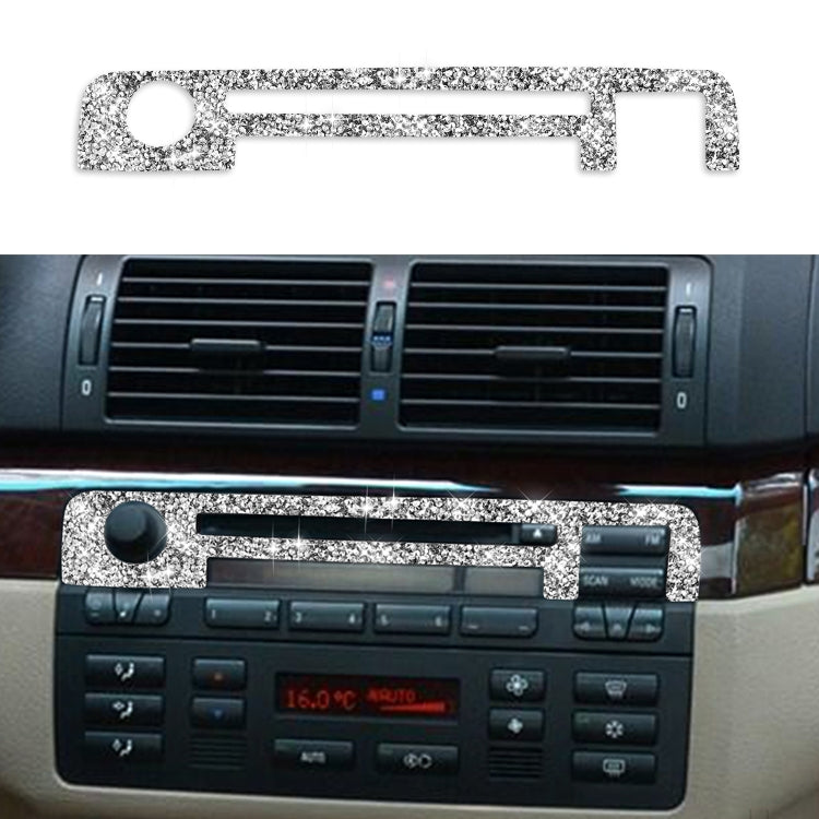 For BMW Series 3 E46 1998-2005 Car Center Control Panel Upper Diamond Decoration Sticker, Left and Right Drive - Car Interior Mouldings by PMC TechLife | Online Shopping South Africa | PMC TechLife | Buy Now Pay Later Mobicred