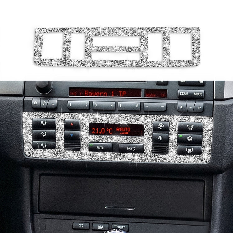 For BMW Series 3 E46 1998-2005 Car Center Control Panel Lower Diamond Decoration Sticker, Left and Right Drive - Car Interior Mouldings by PMC TechLife | Online Shopping South Africa | PMC TechLife | Buy Now Pay Later Mobicred