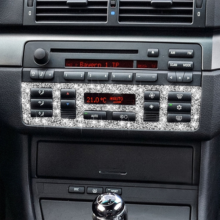 For BMW Series 3 E46 1998-2005 Car Center Control Panel Lower Diamond Decoration Sticker, Left and Right Drive - Car Interior Mouldings by PMC TechLife | Online Shopping South Africa | PMC TechLife | Buy Now Pay Later Mobicred