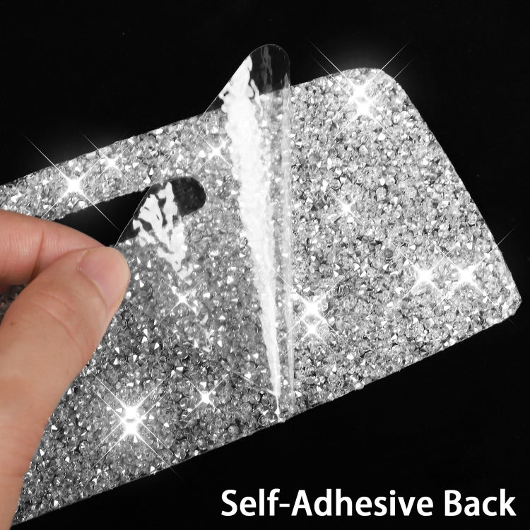 For Tesla Model X Car Window Lift Panel Diamond Sticker,Left and Right Drive Universal - Car Interior Mouldings by PMC TechLife | Online Shopping South Africa | PMC TechLife | Buy Now Pay Later Mobicred