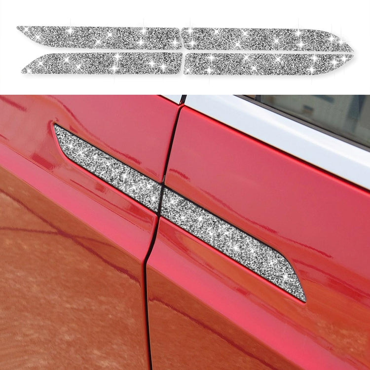 For Tesla Model X Car Exterior Door Handle Panel Diamond Sticker,Left and Right Drive Universal - Car Interior Mouldings by PMC TechLife | Online Shopping South Africa | PMC TechLife | Buy Now Pay Later Mobicred