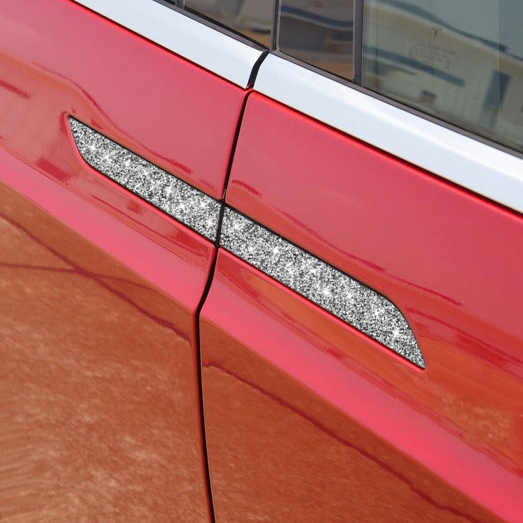 For Tesla Model X Car Exterior Door Handle Panel Diamond Sticker,Left and Right Drive Universal - Car Interior Mouldings by PMC TechLife | Online Shopping South Africa | PMC TechLife | Buy Now Pay Later Mobicred