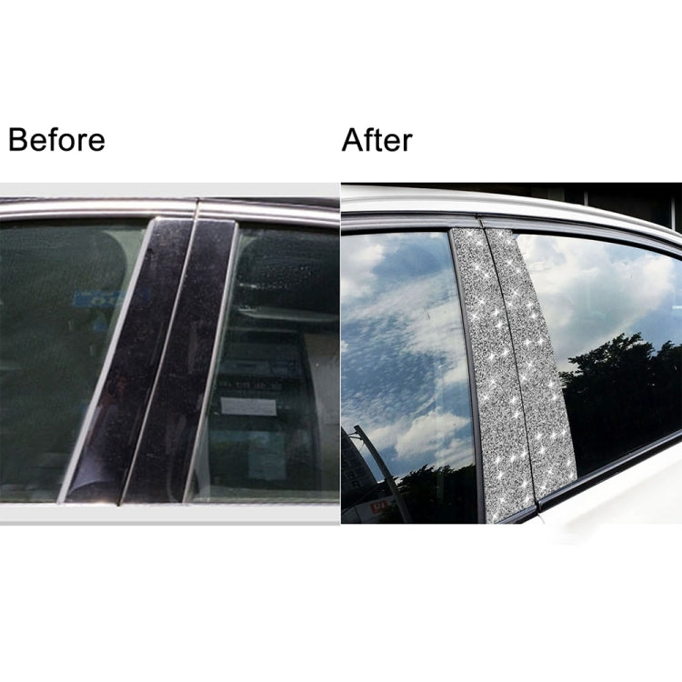 For BMW Series 3 E46 1999-2004 6pcs Car B-Pillar Diamond Decoration Sticker, Left and Right Drive - Car Interior Mouldings by PMC TechLife | Online Shopping South Africa | PMC TechLife | Buy Now Pay Later Mobicred