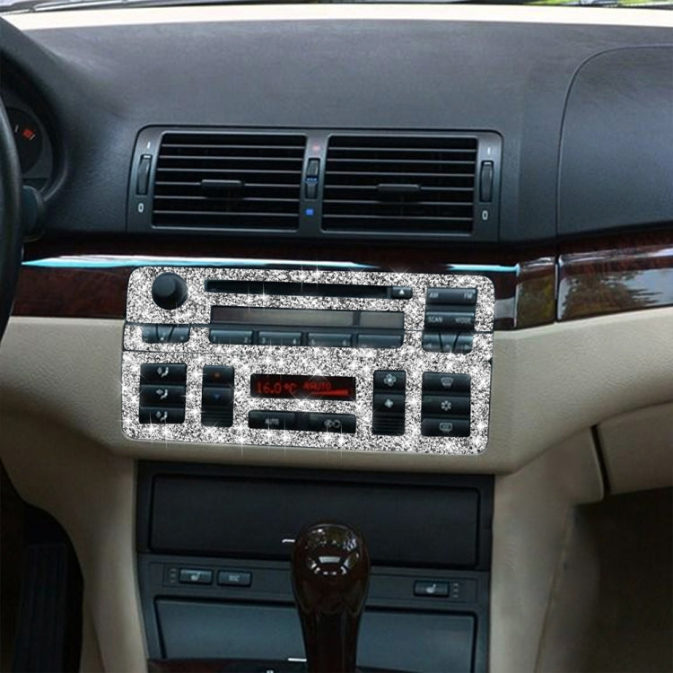 For BMW Series 3 E46 1999-2004 3pcs Car Center Control Panel Diamond Decoration Sticker, Left and Right Drive - Car Interior Mouldings by PMC TechLife | Online Shopping South Africa | PMC TechLife | Buy Now Pay Later Mobicred