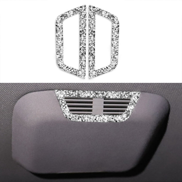 For BMW Series 3 E46 1998-2005 Car Rear Seat Roof Air Outlet Diamond Decoration Sticker, Left and Right Drive - Car Interior Mouldings by PMC TechLife | Online Shopping South Africa | PMC TechLife | Buy Now Pay Later Mobicred