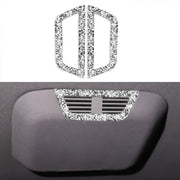 For BMW Series 3 E46 1998-2005 Car Rear Seat Roof Air Outlet Diamond Decoration Sticker, Left and Right Drive