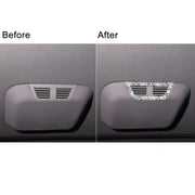 For BMW Series 3 E46 1998-2005 Car Rear Seat Roof Air Outlet Diamond Decoration Sticker, Left and Right Drive