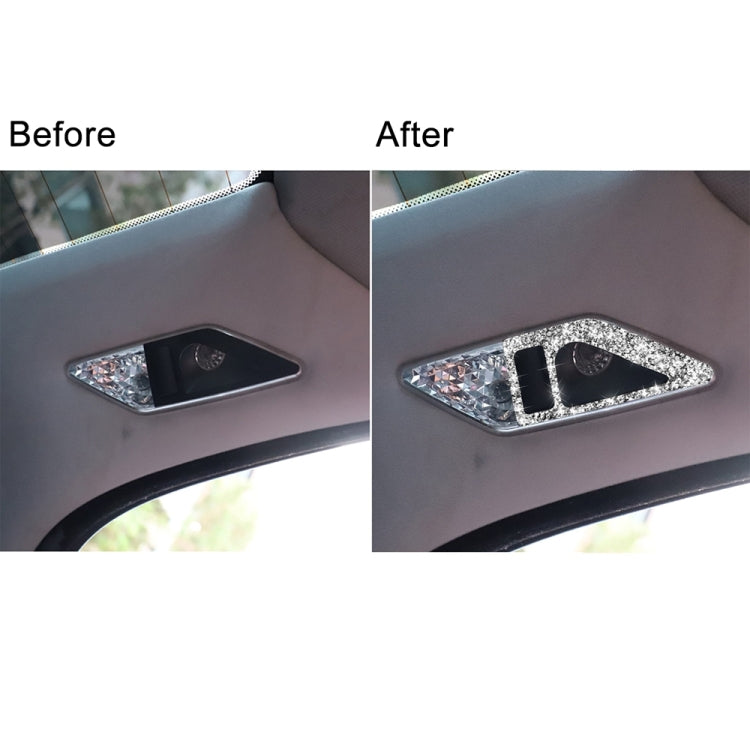 For BMW Series 3 E46 1998-2005 Car Rear Seat Reading Light Diamond Decoration Sticker, Left and Right Drive - Car Interior Mouldings by PMC TechLife | Online Shopping South Africa | PMC TechLife | Buy Now Pay Later Mobicred