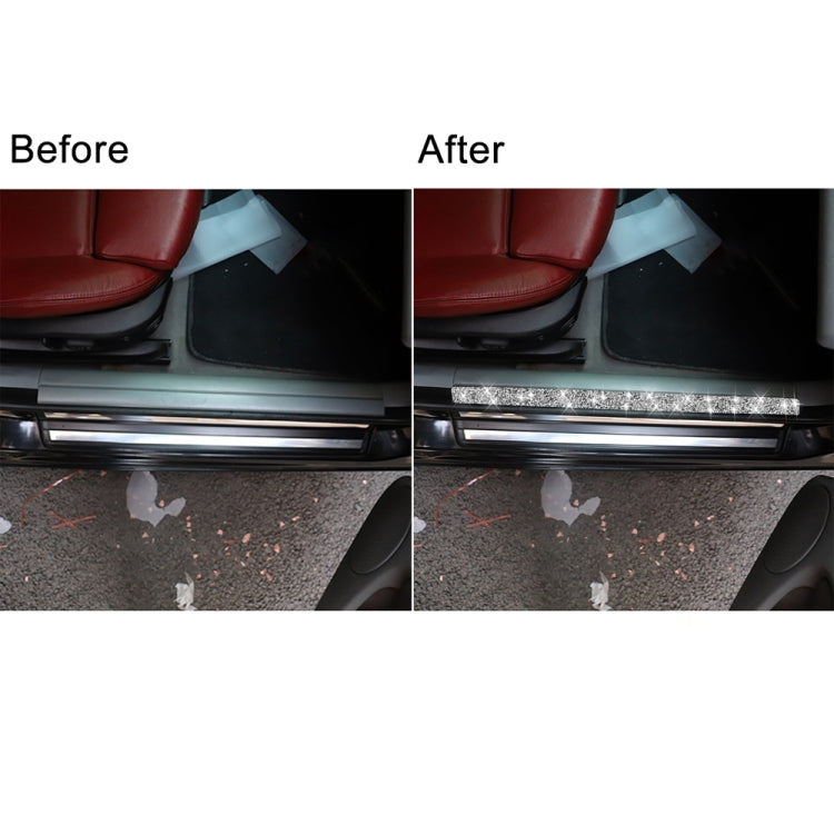 For BMW Series 3 E46 1998-2005 Car Door Threshold Strip Diamond Decoration Sticker, Left and Right Drive - Car Interior Mouldings by PMC TechLife | Online Shopping South Africa | PMC TechLife | Buy Now Pay Later Mobicred