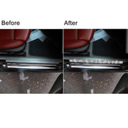 For BMW Series 3 E46 1998-2005 Car Door Threshold Strip Diamond Decoration Sticker, Left and Right Drive