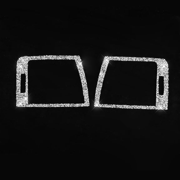 For BMW Series 3 E46 1998-2005 Car Left Right Air Outlet Diamond Decoration Sticker, Left and Right Drive