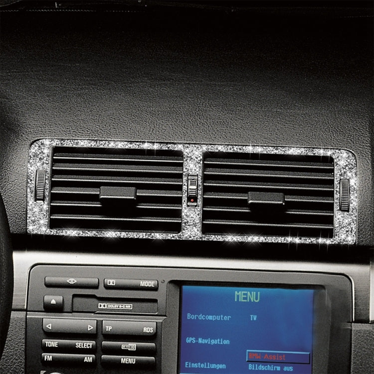 For BMW Series 3 E46 1998-2005 Car Middle Air Outlet Diamond Decoration Sticker, Left and Right Drive - Car Interior Mouldings by PMC TechLife | Online Shopping South Africa | PMC TechLife | Buy Now Pay Later Mobicred