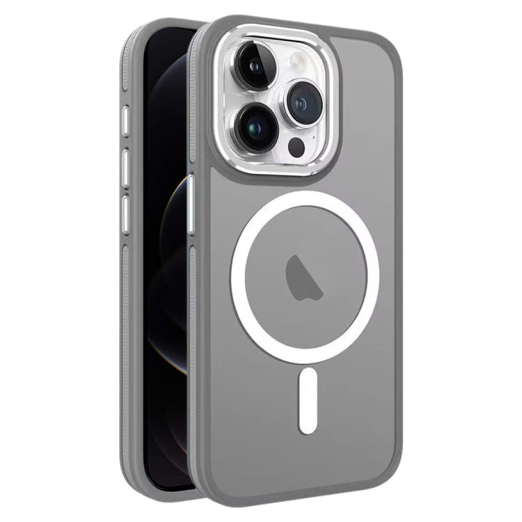 For iPhone 12 / 12 Pro Two-color Frosted MagSafe Magnetic Phone Case(Grey) - iPhone 12 / 12 Pro Cases by PMC TechLife | Online Shopping South Africa | PMC TechLife