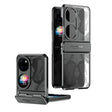 For Huawei P50 Pocket Angel Wings Electroplated Frosted Phone Case(Black) - Huawei Cases by PMC TechLife | Online Shopping South Africa | PMC TechLife | Buy Now Pay Later Mobicred